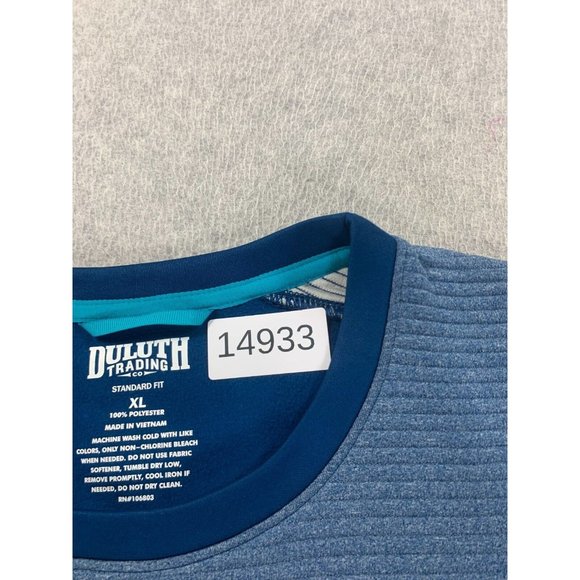 Duluth Trading Co Standard Fit Crew Sweatshirt (Men's XL) Blue - Picture 4 of 12